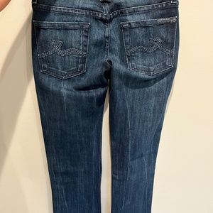 7 For All Mankind Rocker Bootcut Jeans  - Low-Rise Size 24